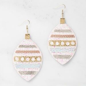 NEW Gold and Pink Ornament Earrings